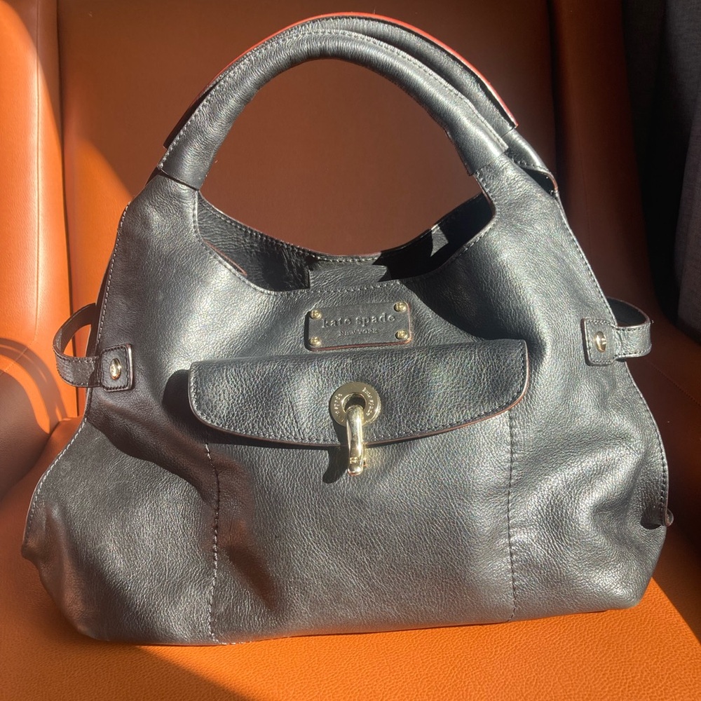 Kate Spade Black Leather Satchel